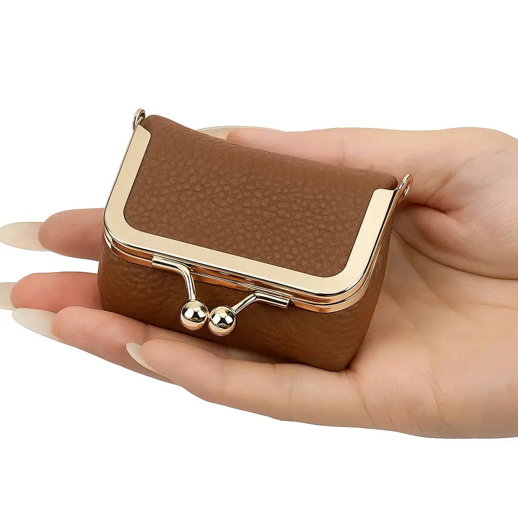Mini Jewelry Box Faux Leather & Velvet Lined
