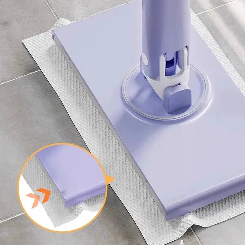 Mini Mop Hands-Free Cloth-Changing 360 Degree Includes 100 Cloths
