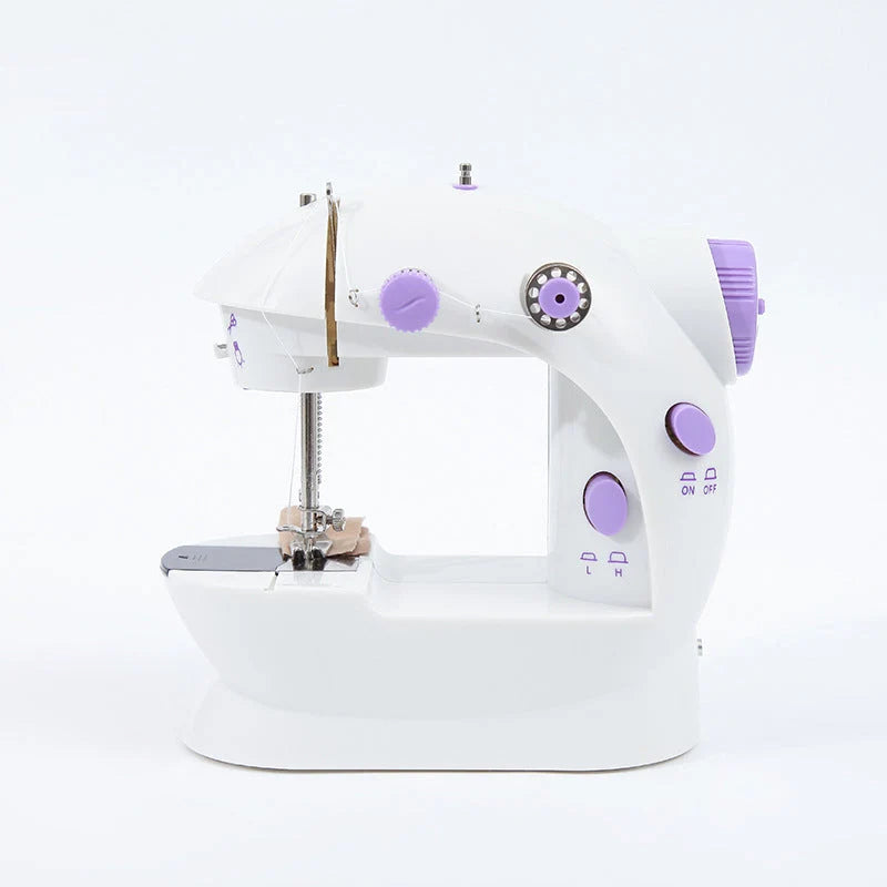 Mini Sewing Machine Double-Thread & Two-Speed Built-In Work Light