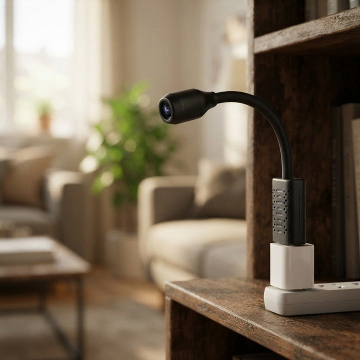Mini Surveillance Camera Full HD 360-Degree AI Person Detection