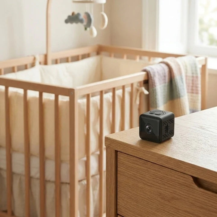 Mini Surveillance Camera HD 1080P Wi-Fi Streaming Magnetic Mount