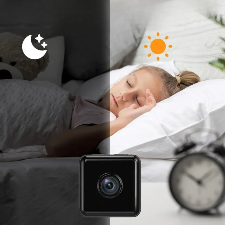 Mini Surveillance Camera HD 1080P Wi-Fi Streaming Magnetic Mount