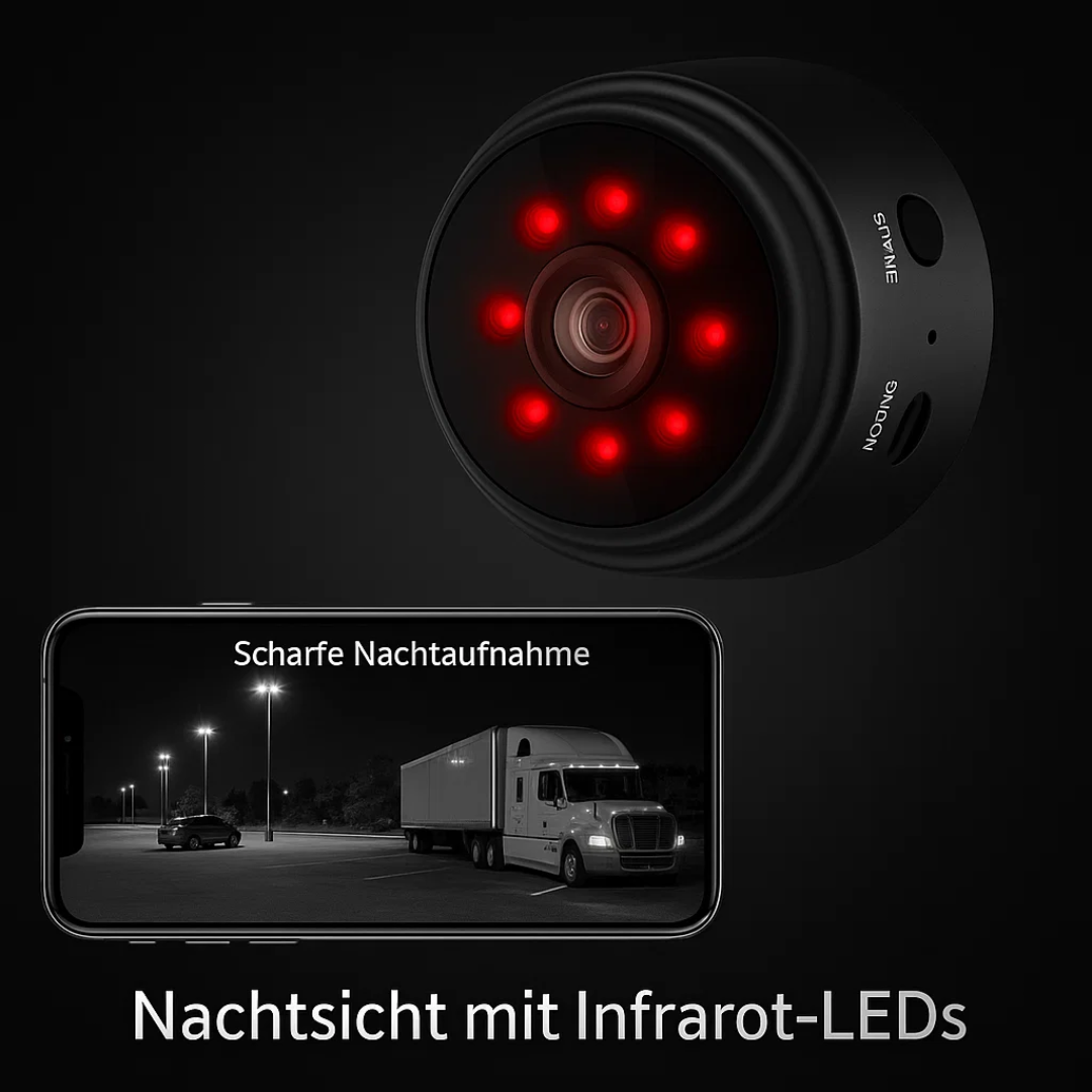 Mini Surveillance Camera Wi-Fi Hotspot Night Vision MicroSD Recording