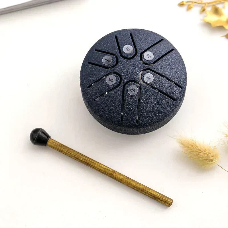 Mini Tongue Drum Metal 6-Note A Major Scale
