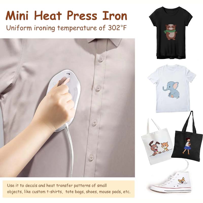 Mini Travel Iron Dual Voltage Ceramic Diamond Soleplate