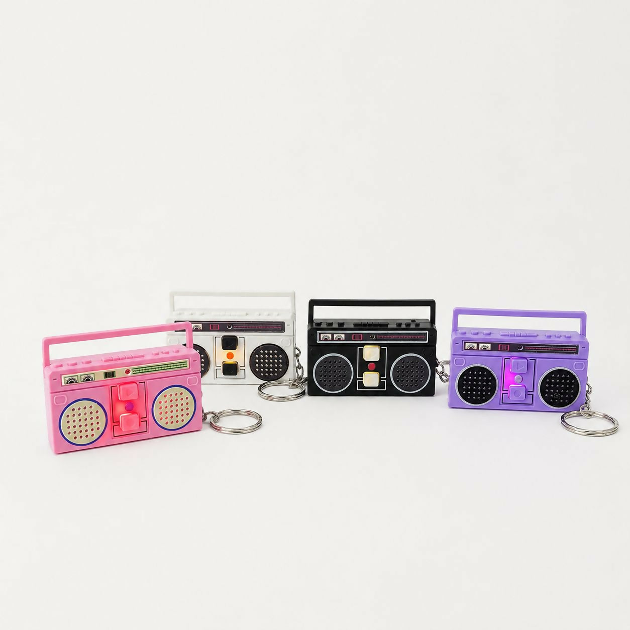 Mini Voice Recorder Keychain Retro Radio Recording & Playback