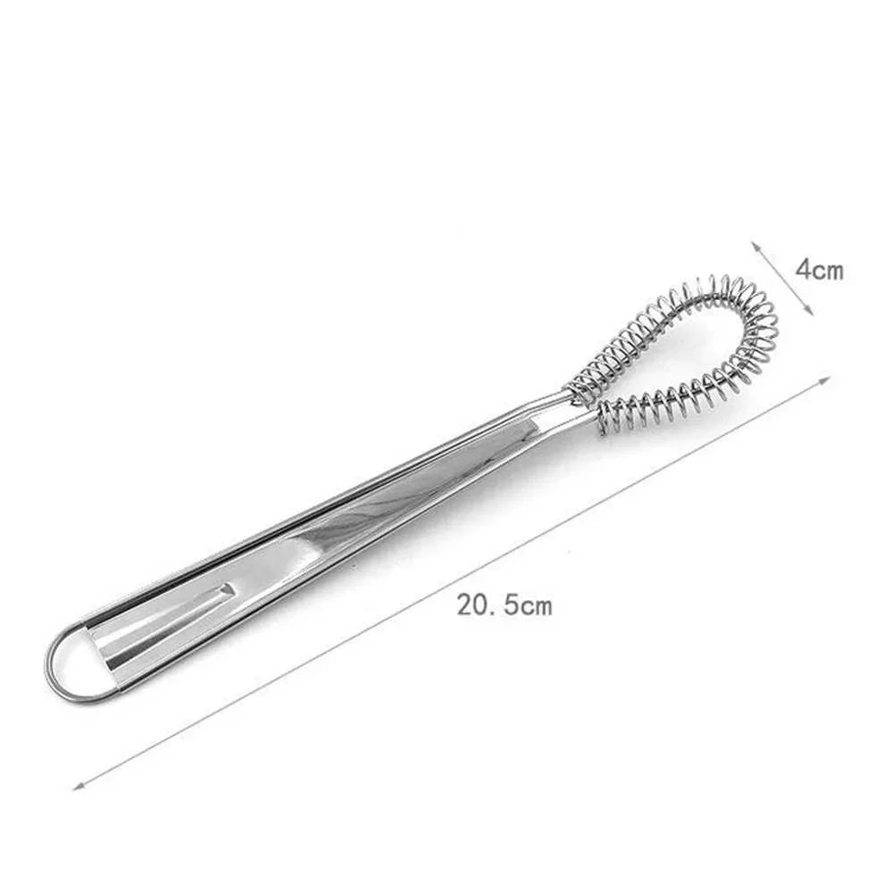 Mini Whisk Stainless Steel Spring-Action Lump-Free