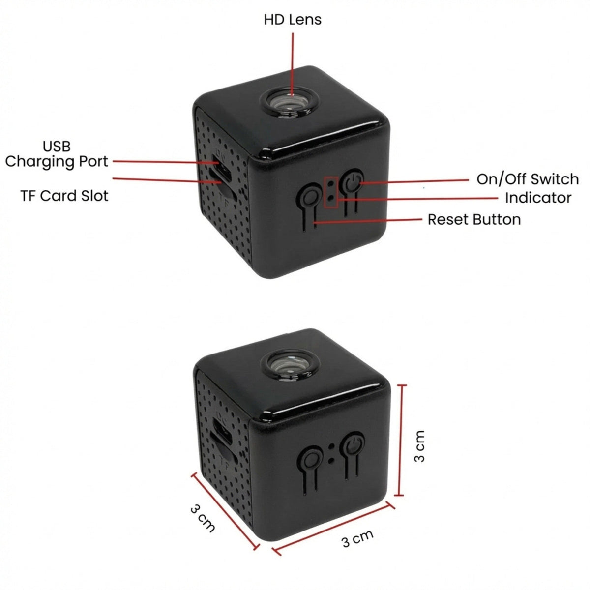 Mini Wi‑Fi Camera Night Vision Motion Alerts