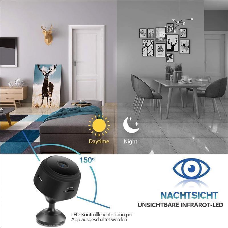Mini WiFi Surveillance Camera Full HD Wide-Angle Magnetic Mount