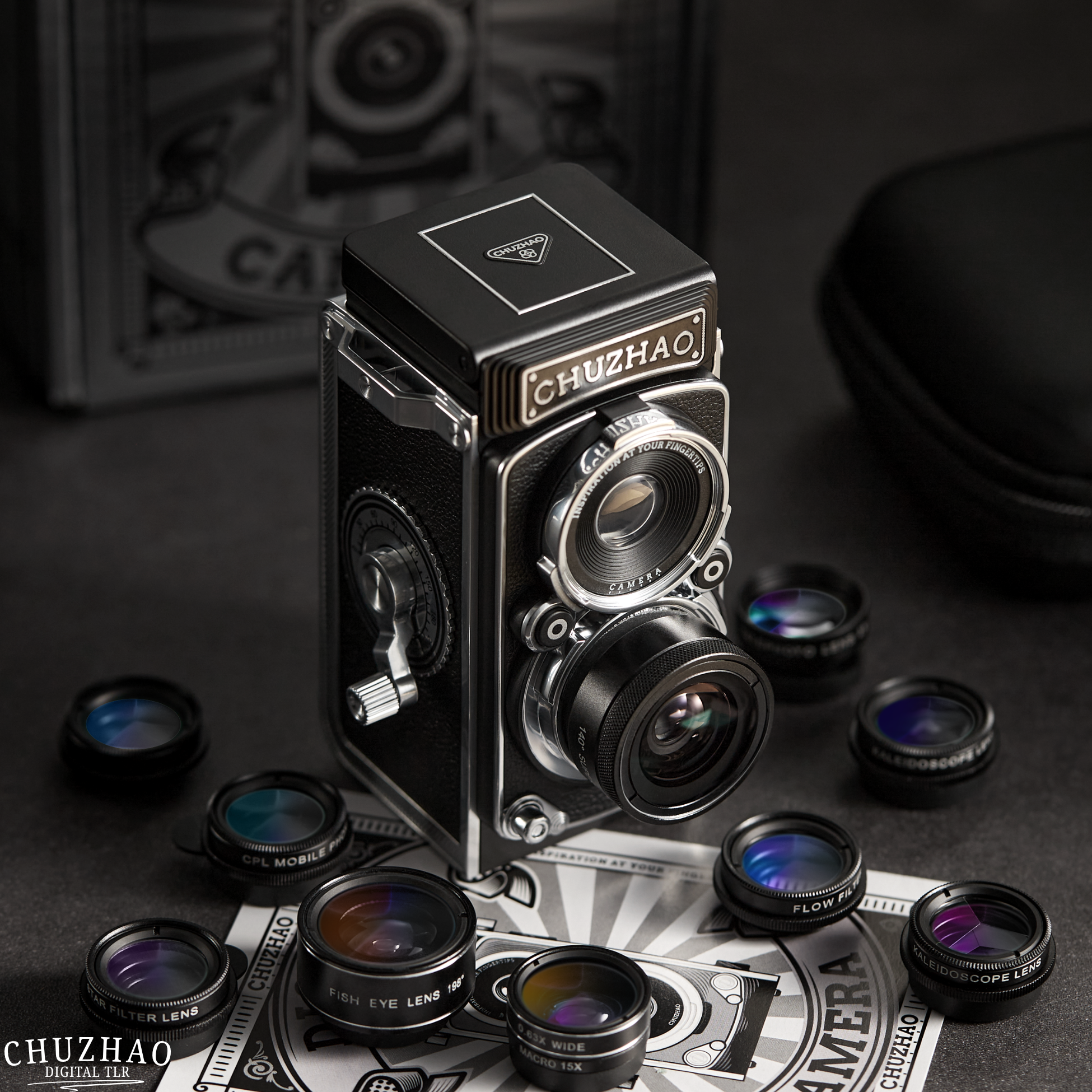 Mirrorless Camera Twin-Lens Reflex 12MP 10 Interchangeable Lenses