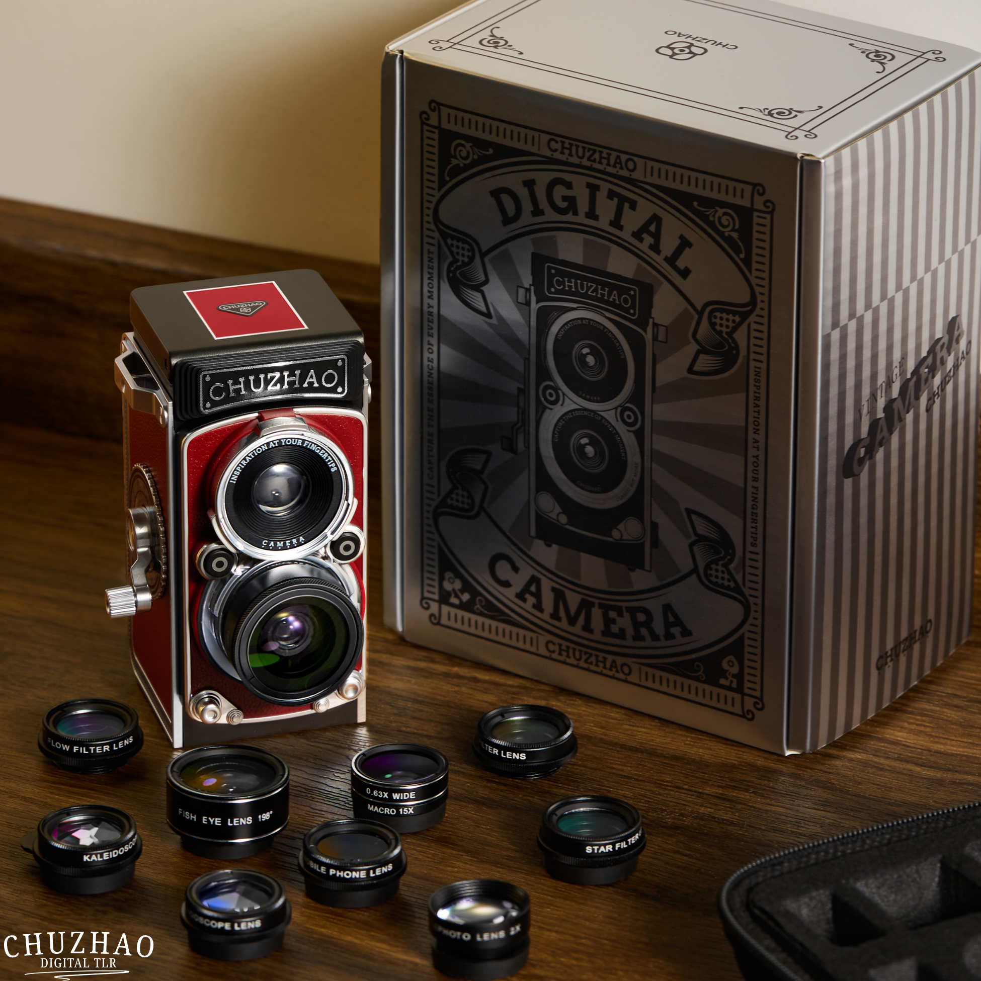 Mirrorless Camera Twin-Lens Reflex 12MP 10 Interchangeable Lenses