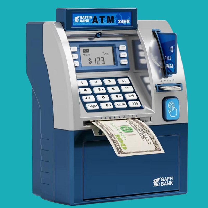 Money Bank Interactive Learning Coin & Bill Storage