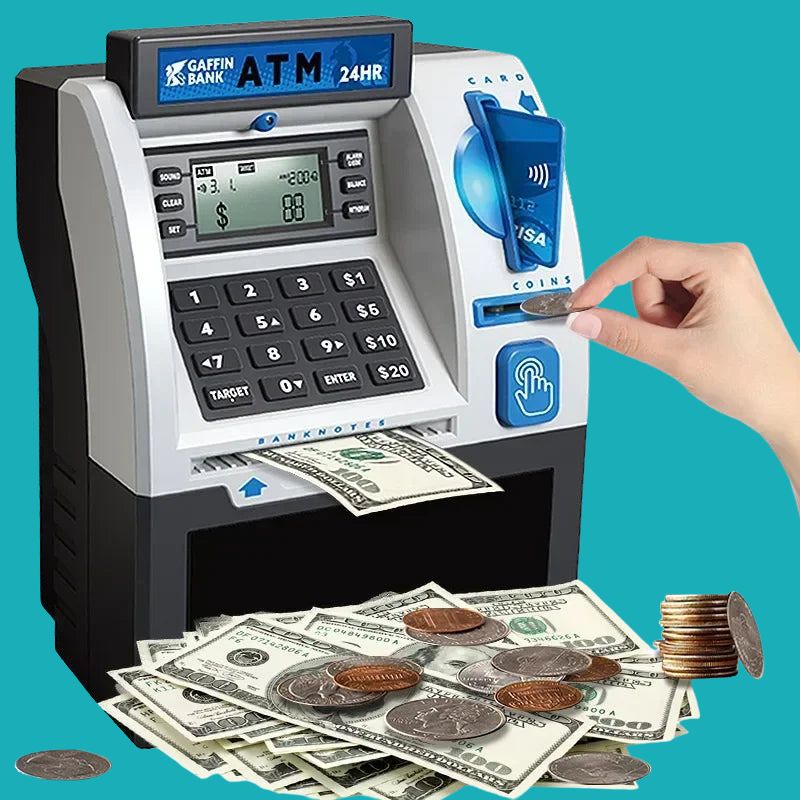 Money Bank Interactive Learning Coin & Bill Storage