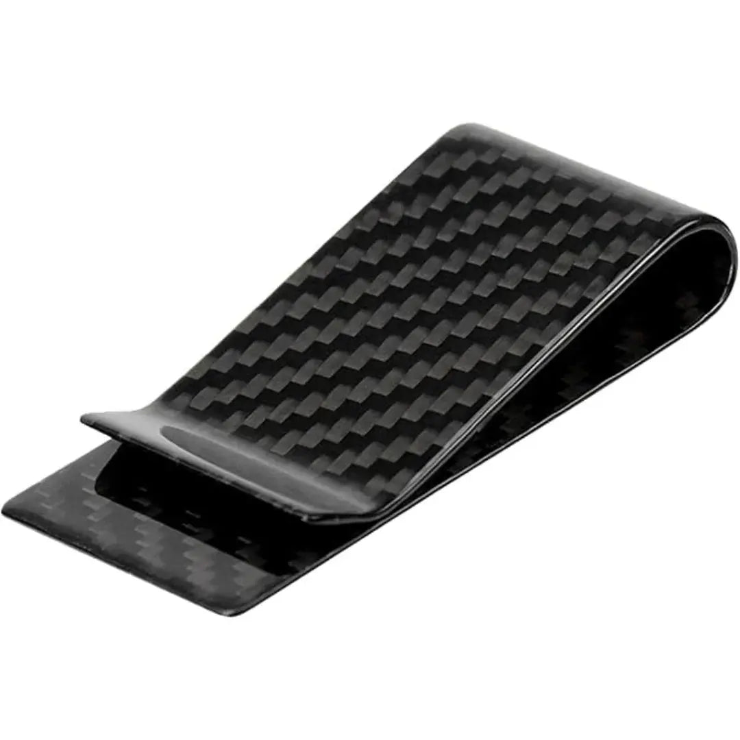 Money Clip Slim Brushed Stainless Steel Secure Spring Tension