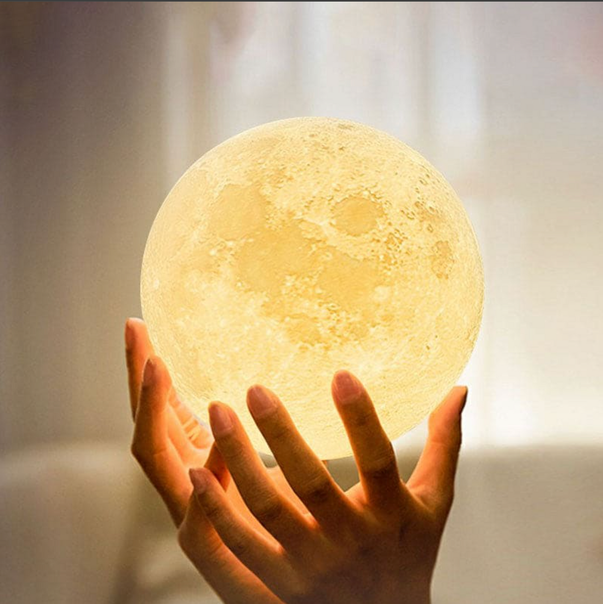 Moon Lamp 16 LED Colors Touch & Remote USB Rechargeable