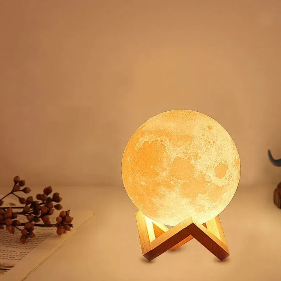 Moon Lamp 16 LED Colors Touch & Remote USB Rechargeable