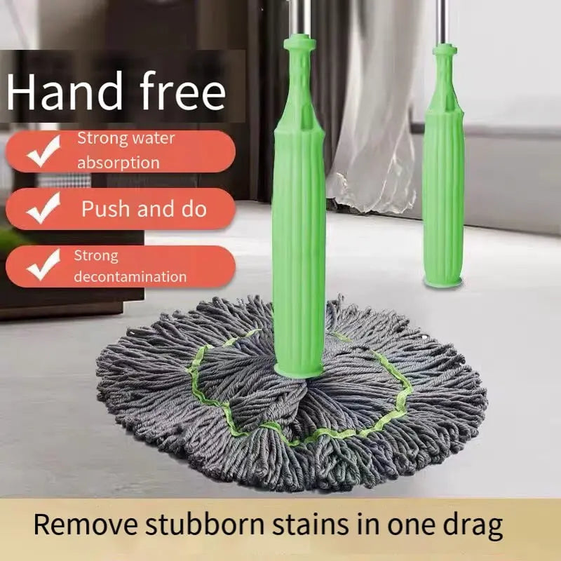 Mop Head Self-Wringing Microfiber 21.7 Inch Rotating Base