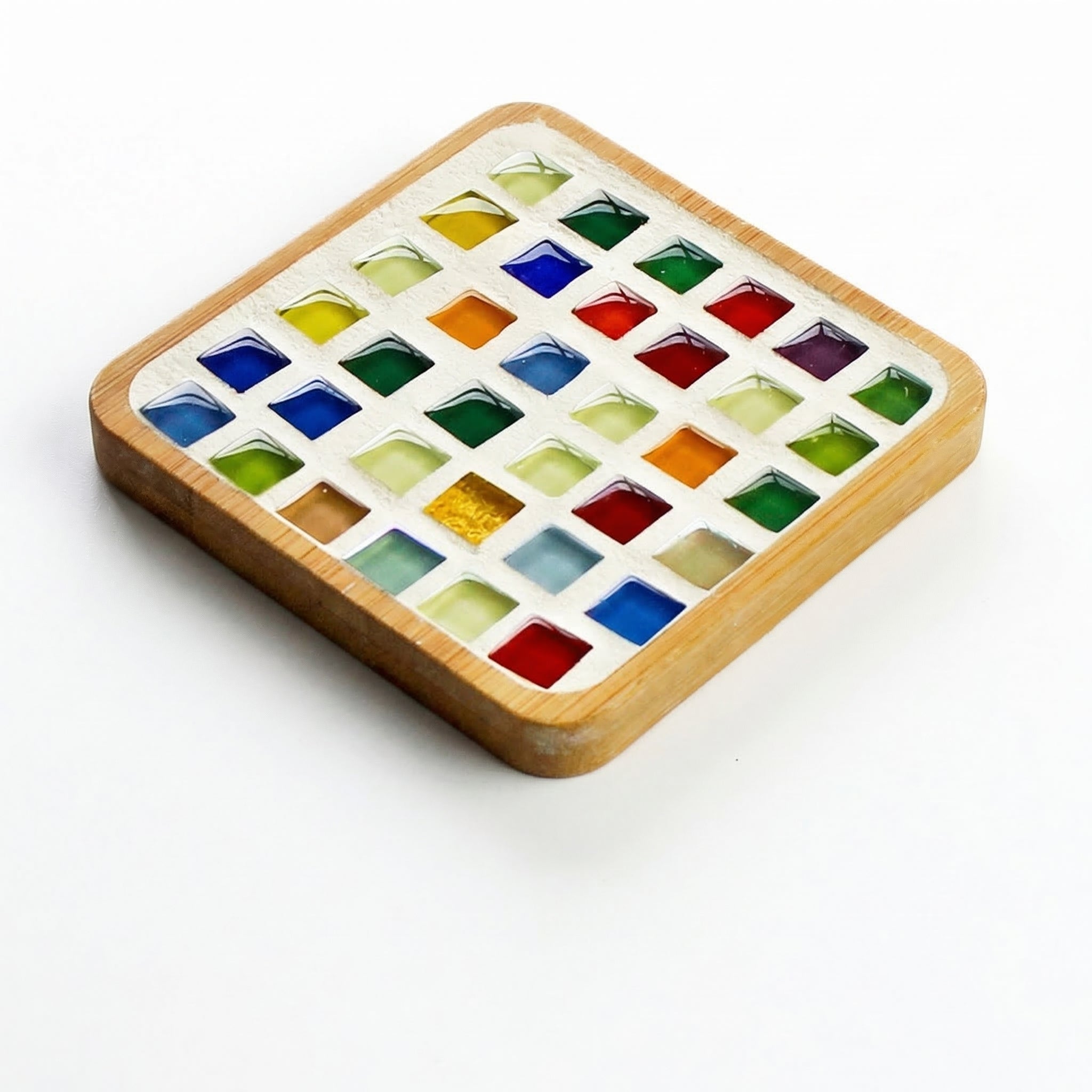Mosaic Coaster Kit Tiles & Bases 12 Designs