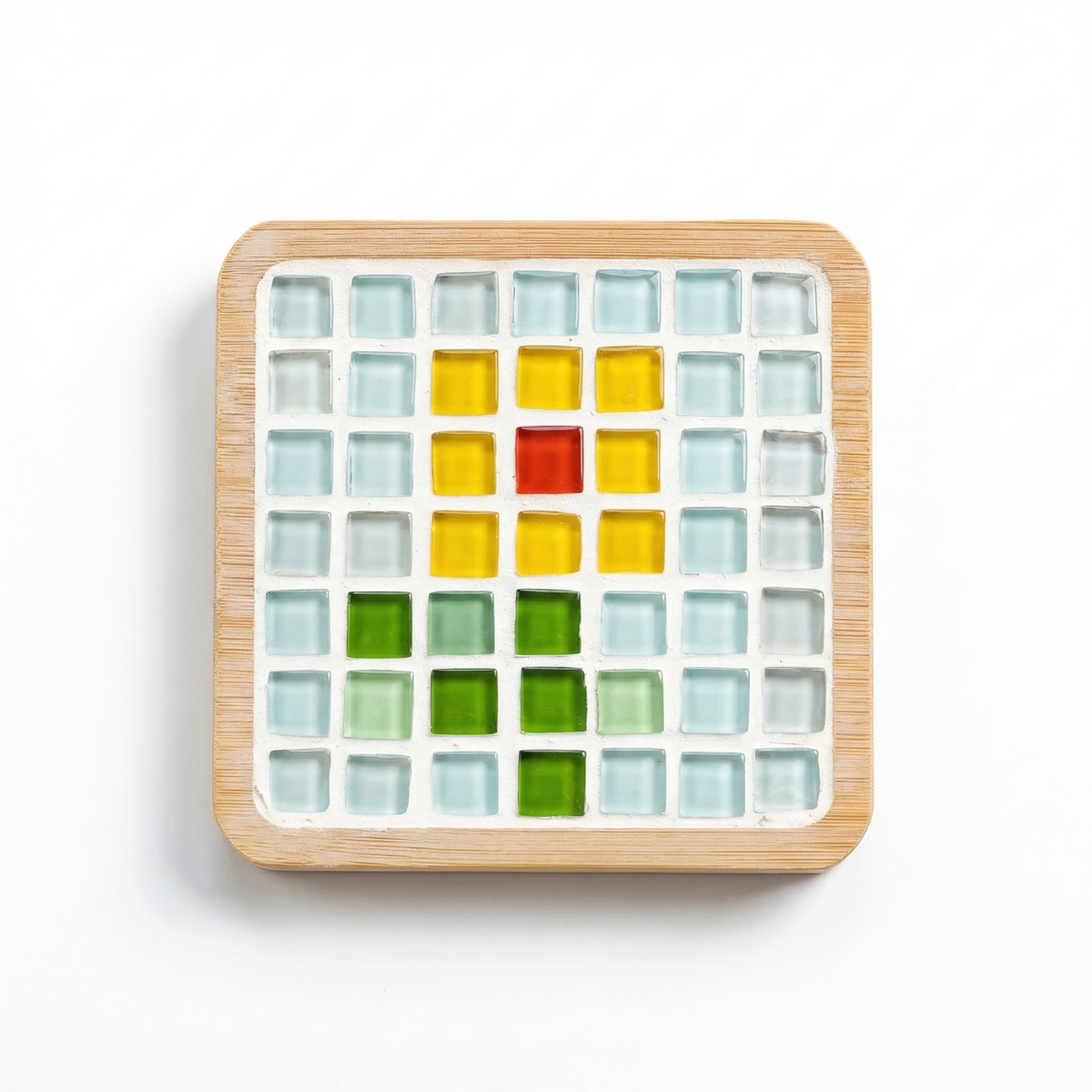 Mosaic Coaster Kit Wood Bases & 12 Designs