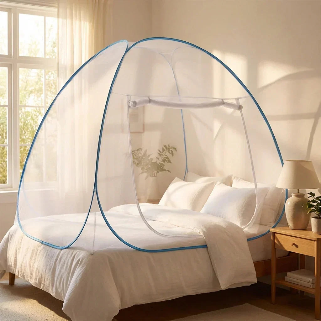 Mosquito Net Tent Pop-Up Foldable Zipper Entrance