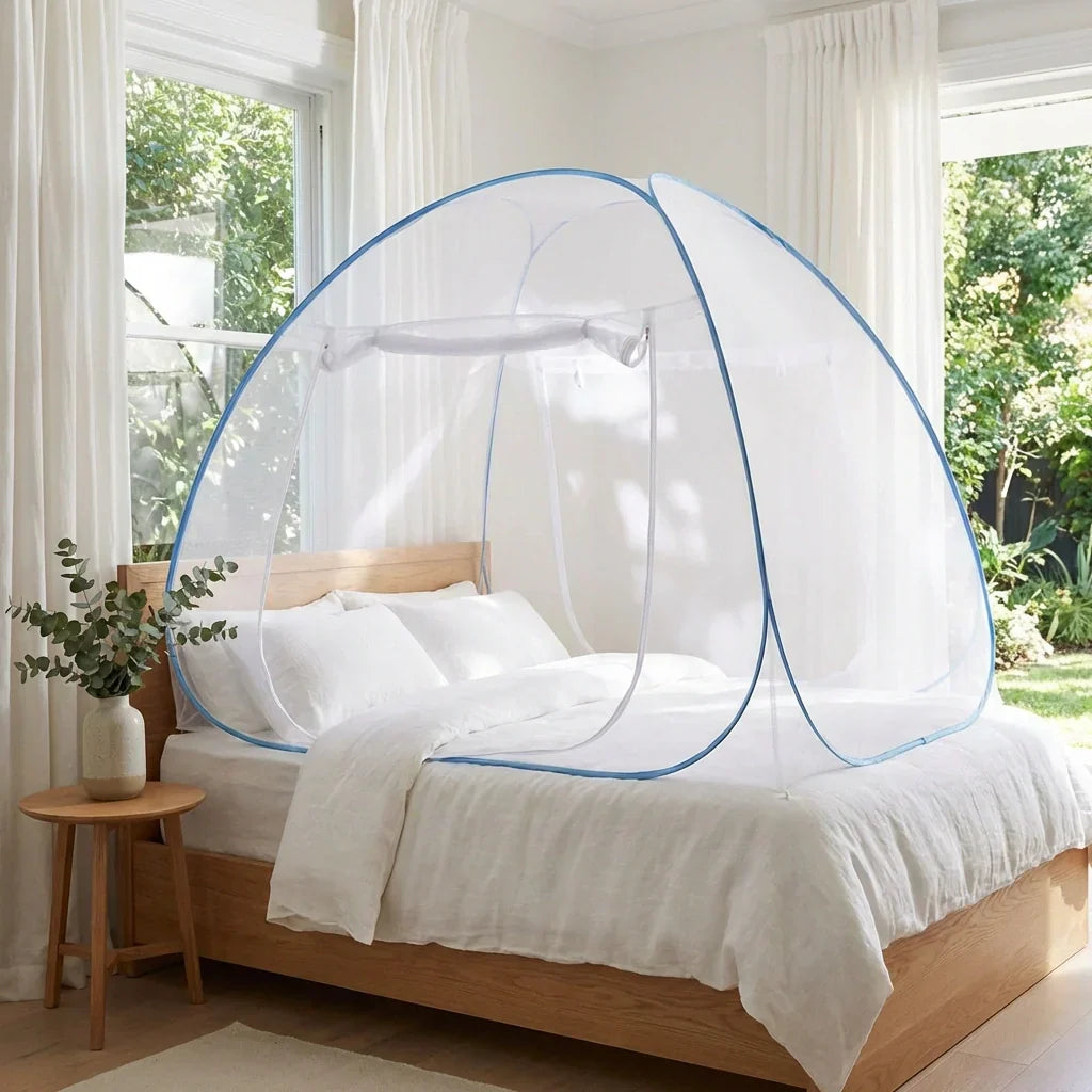 Mosquito Net Tent Pop-Up Foldable Zipper Entrance