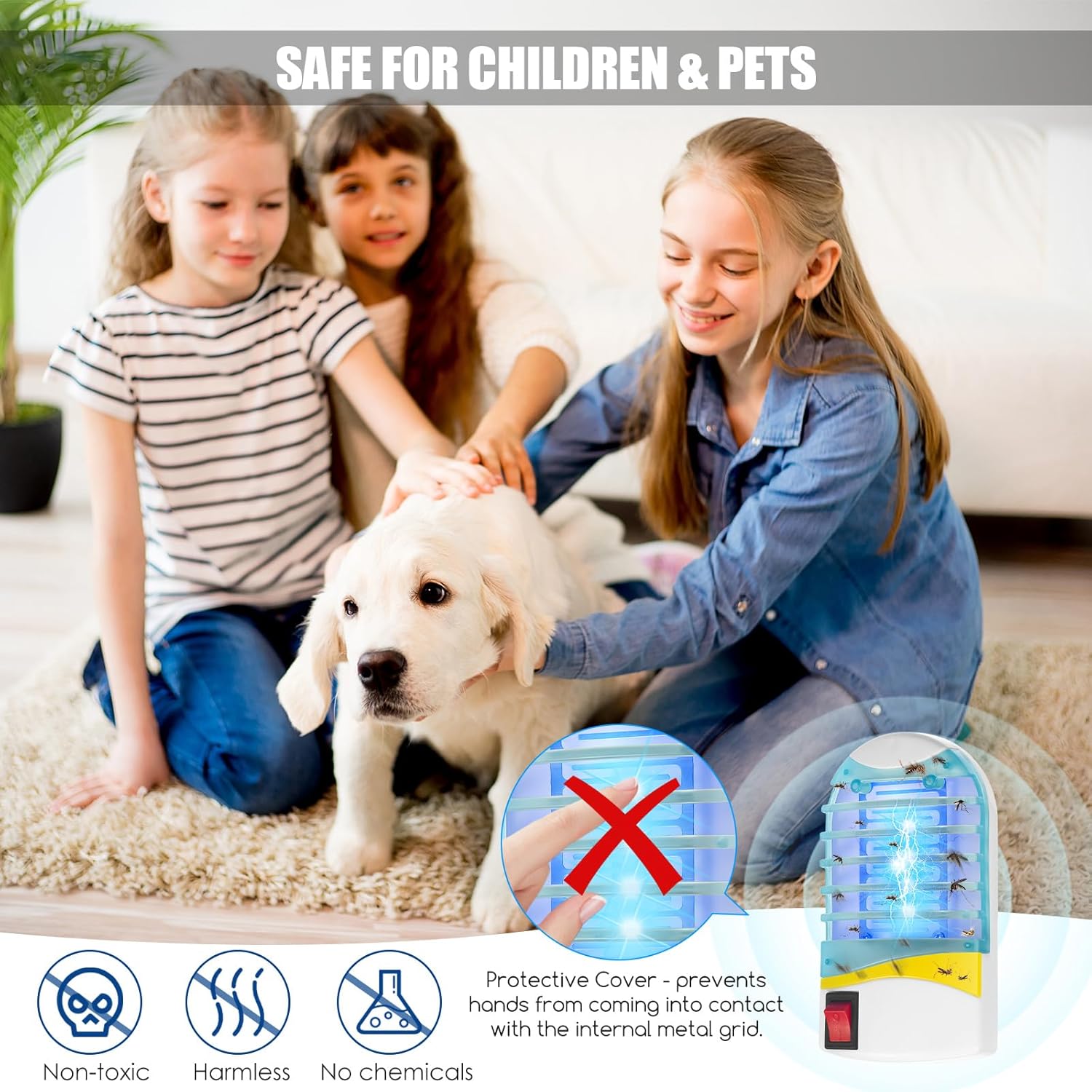 Mosquito Trap Chemical-Free UV Light Silent 538 Sq Ft