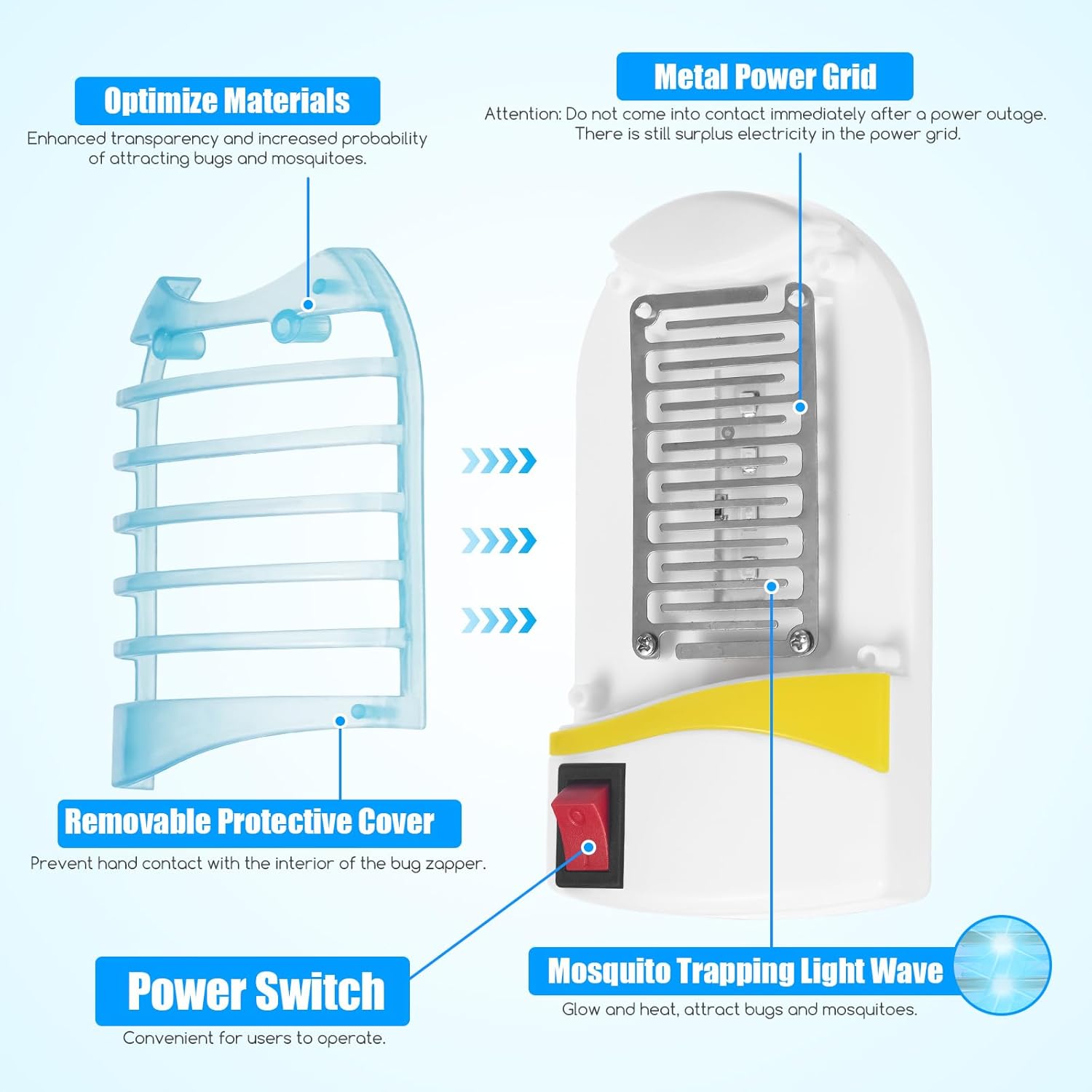 Mosquito Trap Chemical-Free UV Light Silent 538 Sq Ft