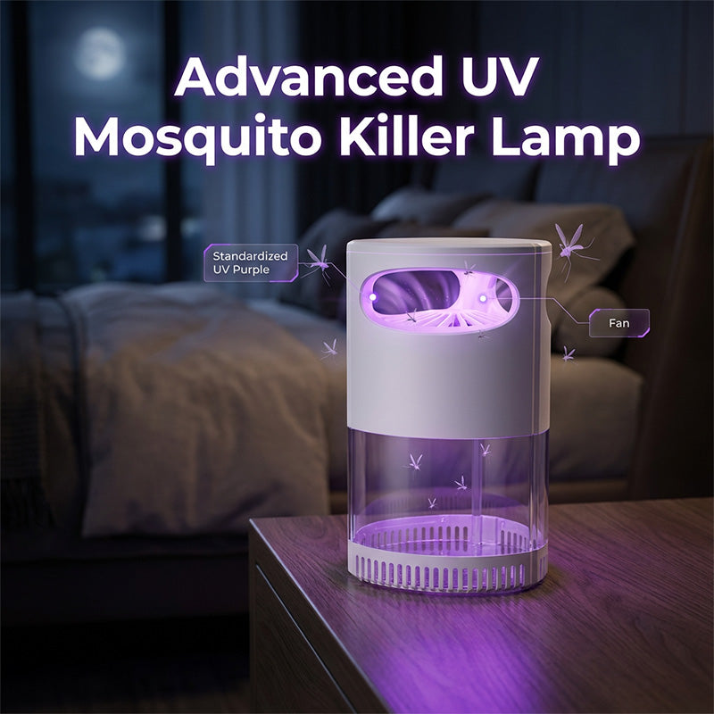 Mosquito Trap Lamp UV Light & Silent Fan USB Powered