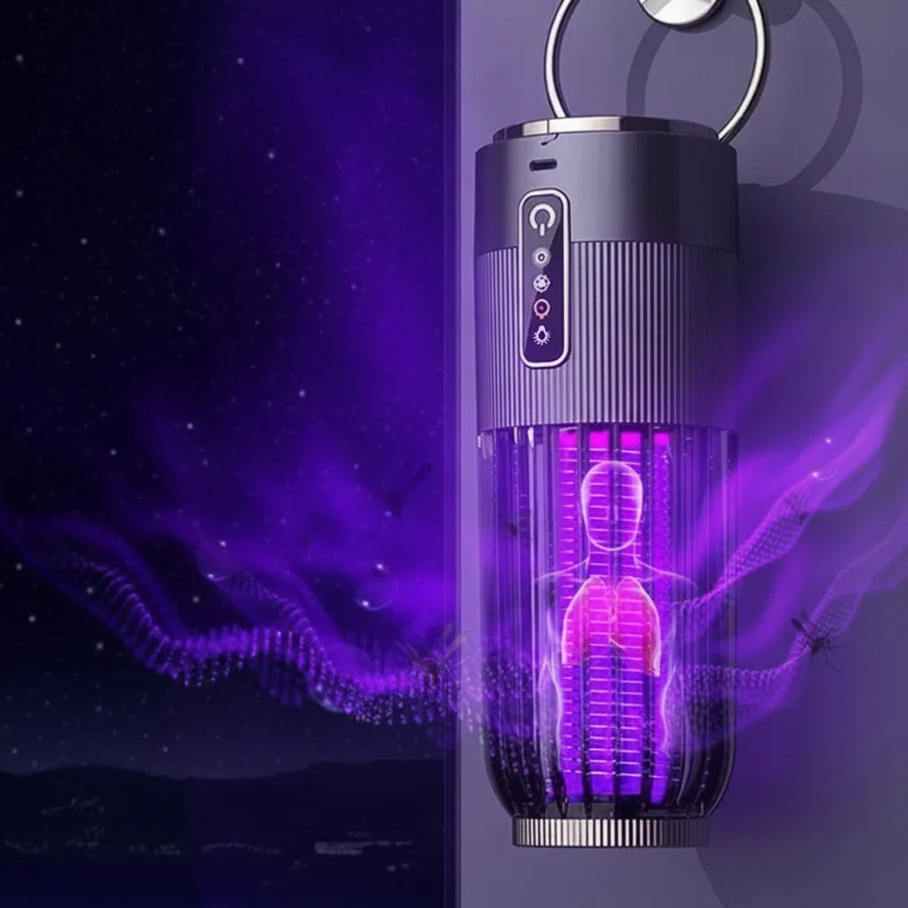 Mosquito Trap Rechargeable UV Zapper 360° Coverage
