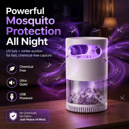 Mosquito Trap USB-Powered UV Light & Silent Fan