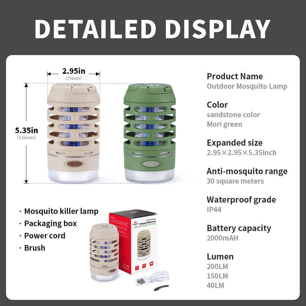 Mosquito Trap UV Light 360° Coverage Weatherproof