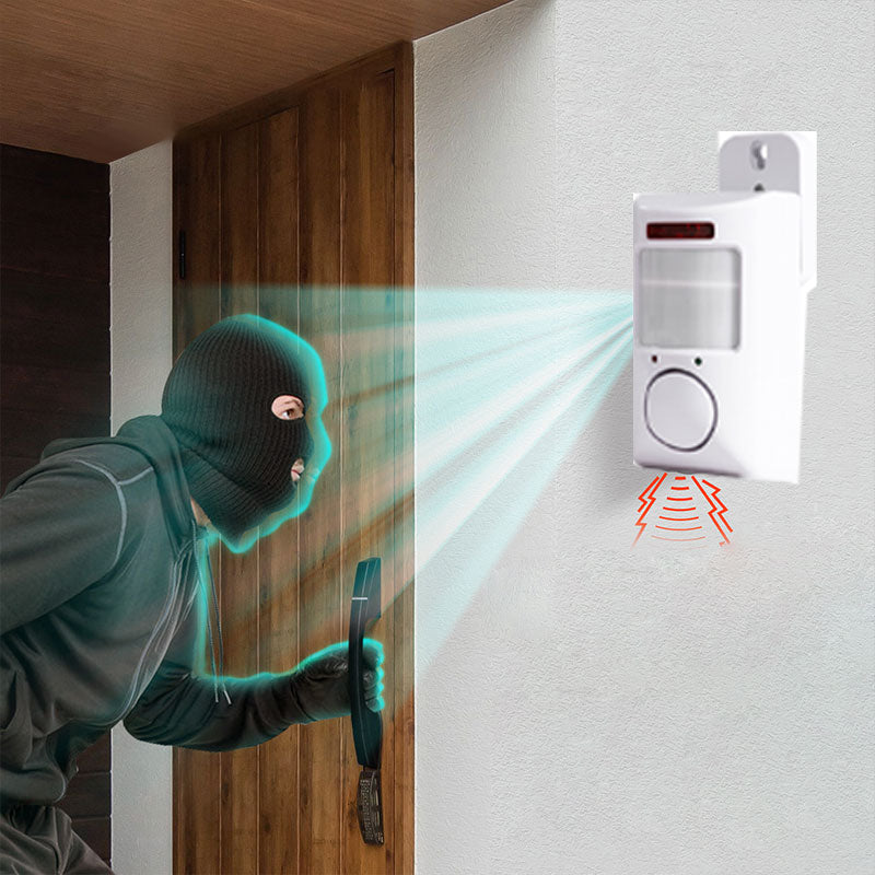Motion Sensor Alarm 105 dB PIR Sensor Battery-Powered
