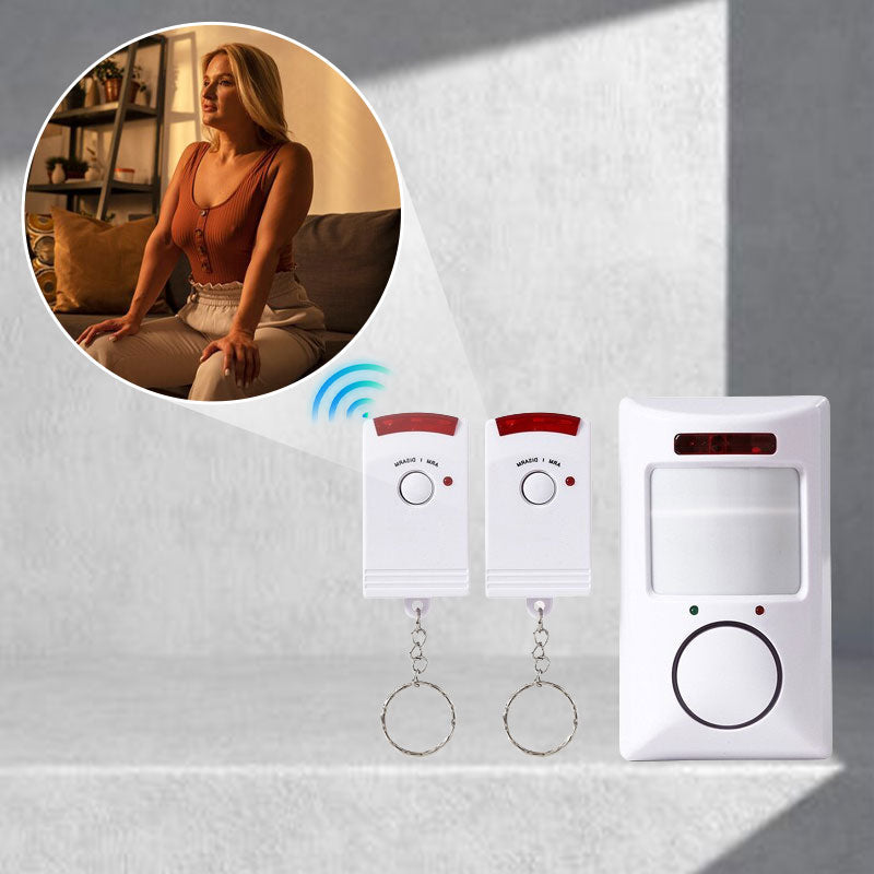 Motion Sensor Alarm 105 dB PIR Sensor Battery-Powered
