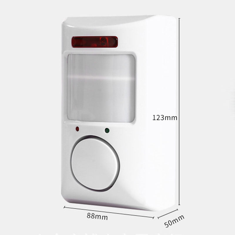 Motion Sensor Alarm 105 dB PIR Sensor Battery-Powered
