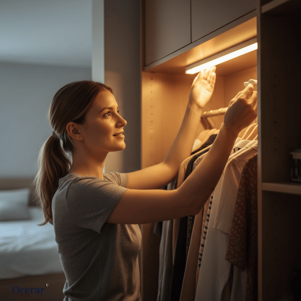 Motion Sensor LED Light USB Rechargeable Magnetic Mount