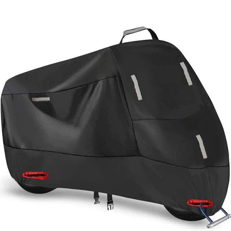 Motorcycle Cover Oxford Fabric Reflective Strips & Lock Openings