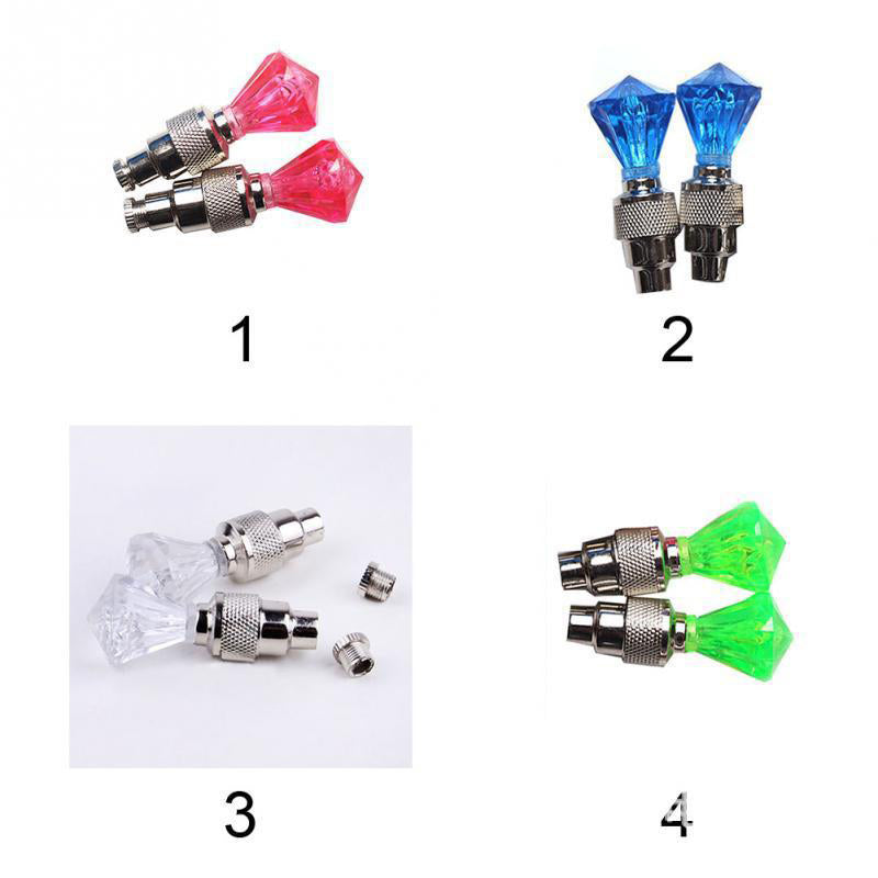 Motorcycle Valve Caps Motion-Sensing LED Waterproof Tool-Free Installation