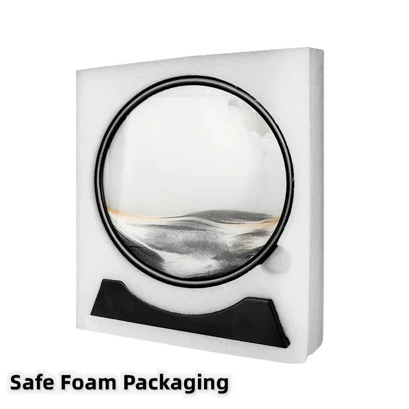 Moving Sand Picture Stress Relief Glass & ABS Frame