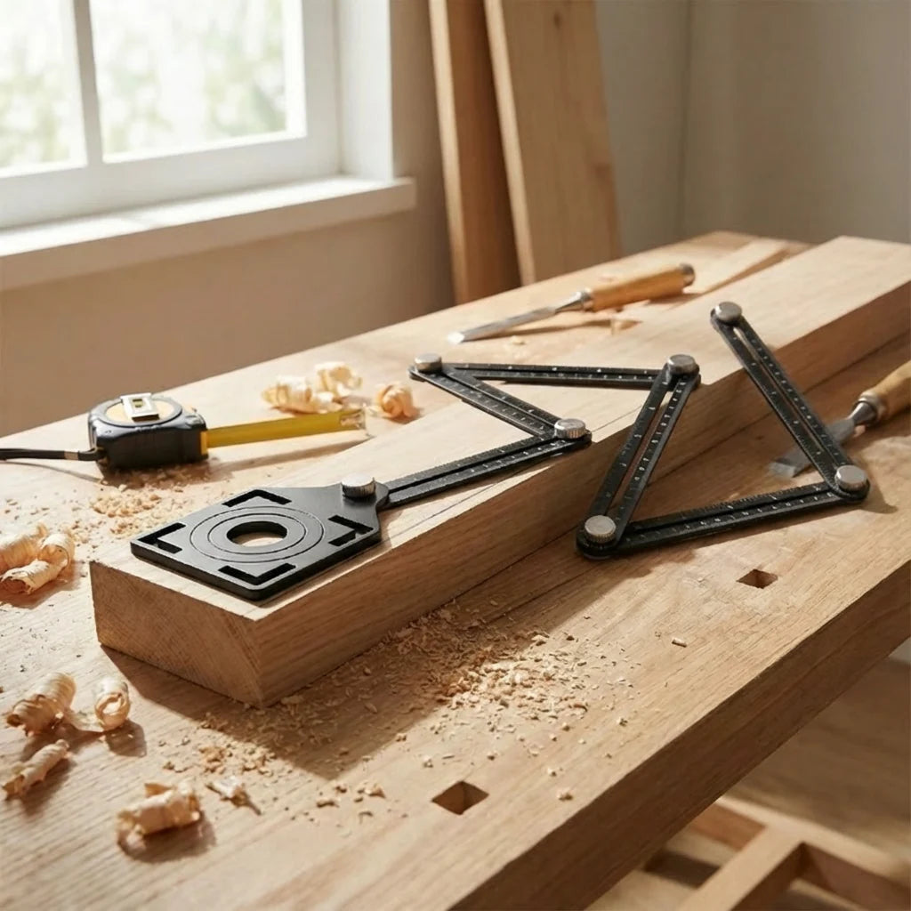 Multi-Angle Layout Tool Adjustable Arms & Secure Locking