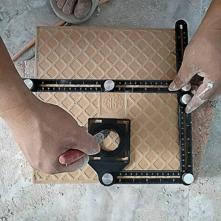 Multi-Angle Layout Tool Adjustable Arms & Secure Locking