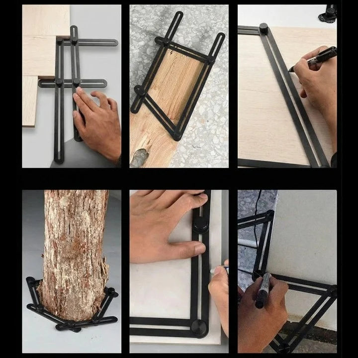 Multi-Angle Layout Tool Adjustable Arms & Secure Locking