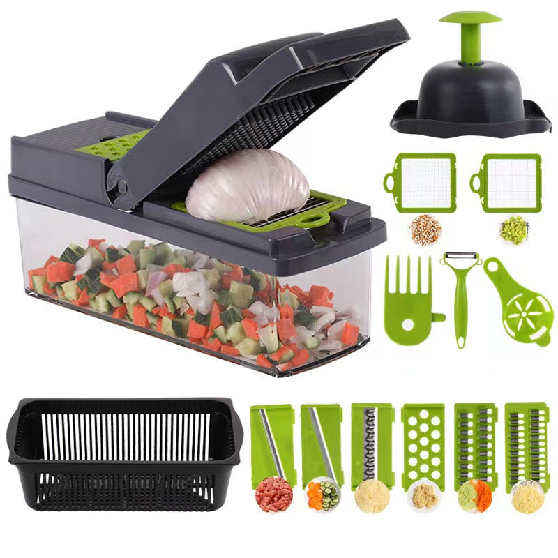 Multi Cutter Seven Stainless Steel Blades Non-Slip Base
