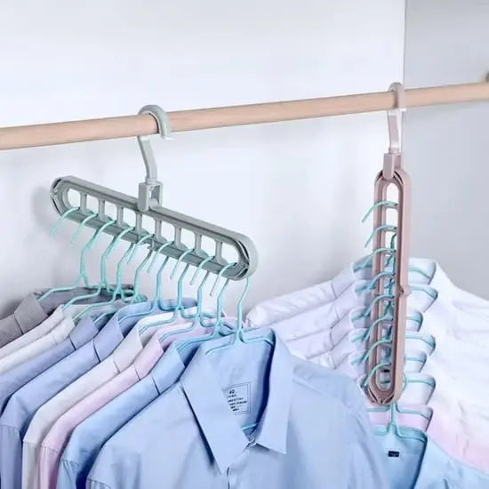 Multi-Tier Closet Hanger Space-Saving Holds 9 Garments