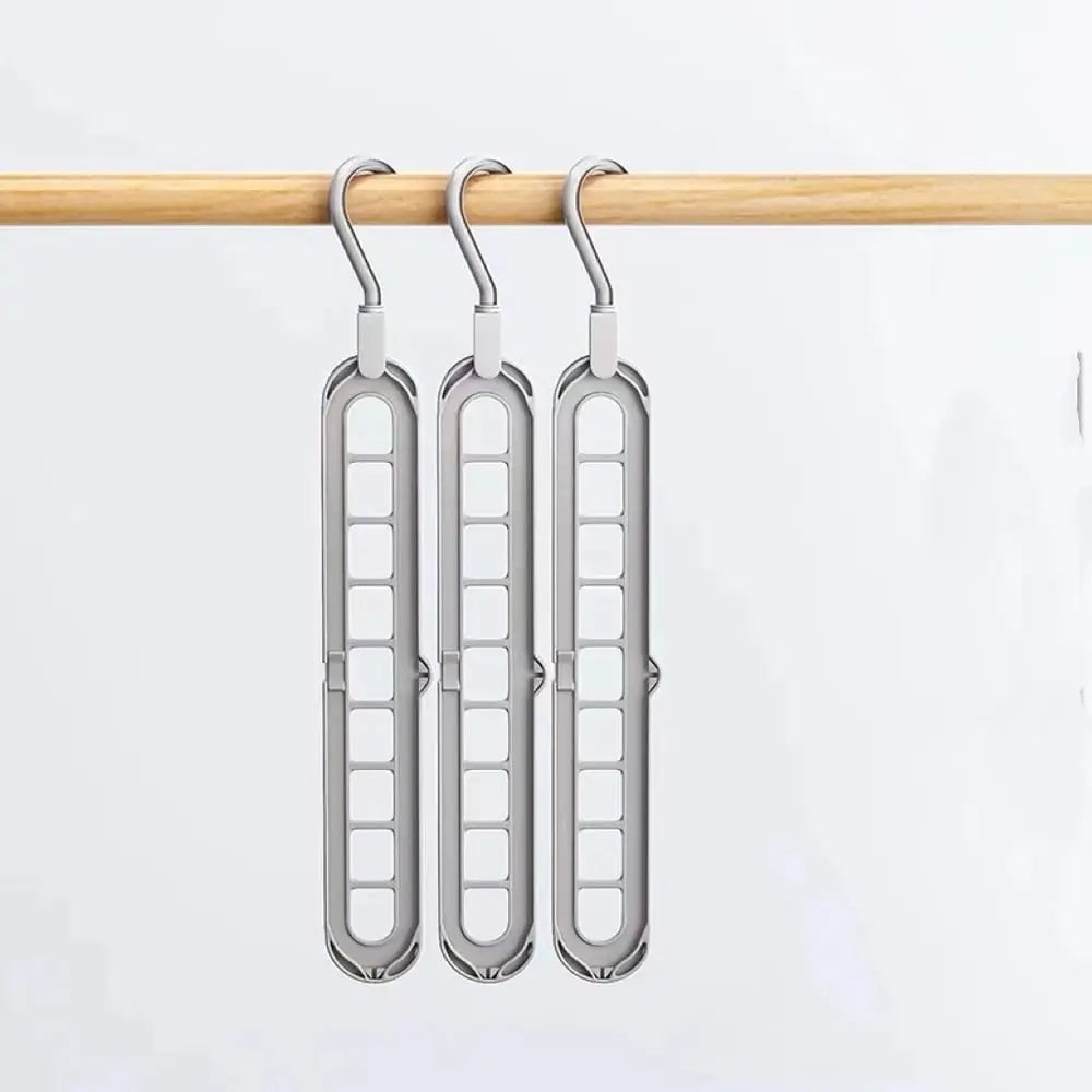 Multi-Tier Closet Hanger Space-Saving Holds 9 Garments