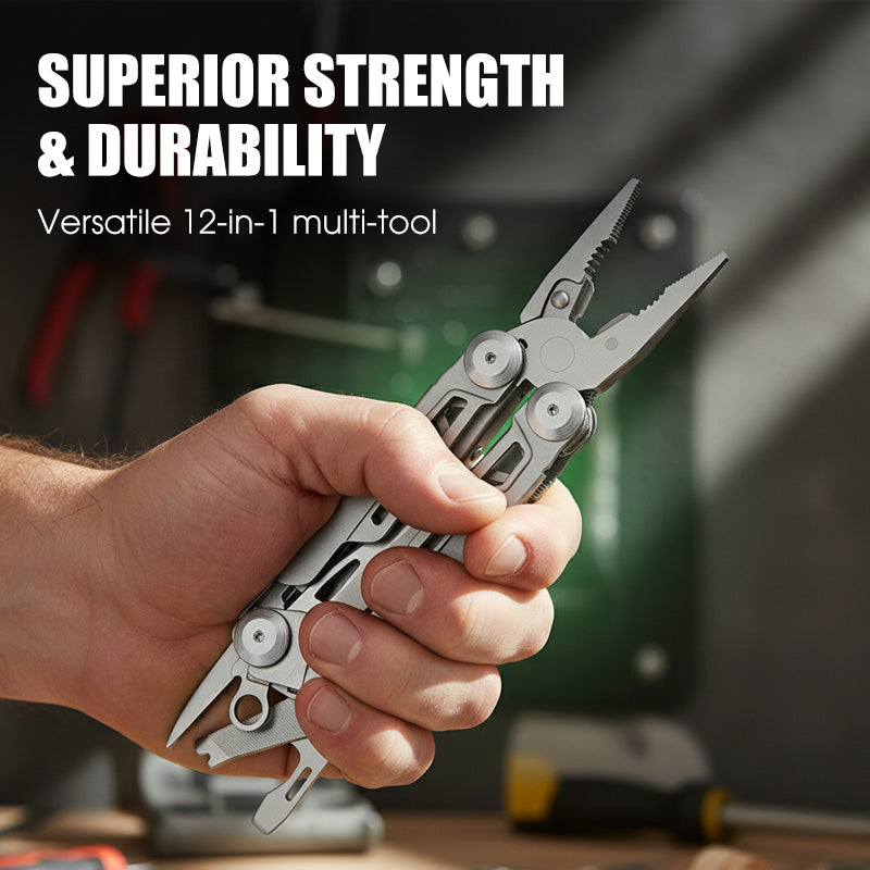 Multitool 12-In-1 Foldable Stainless Steel