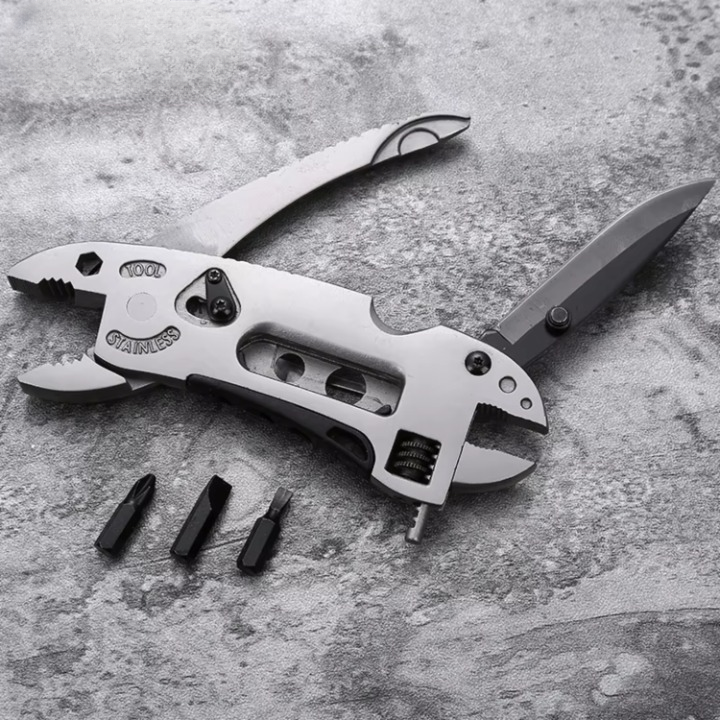 Multitool Pliers Stainless Steel Ergonomic Handle Locking System