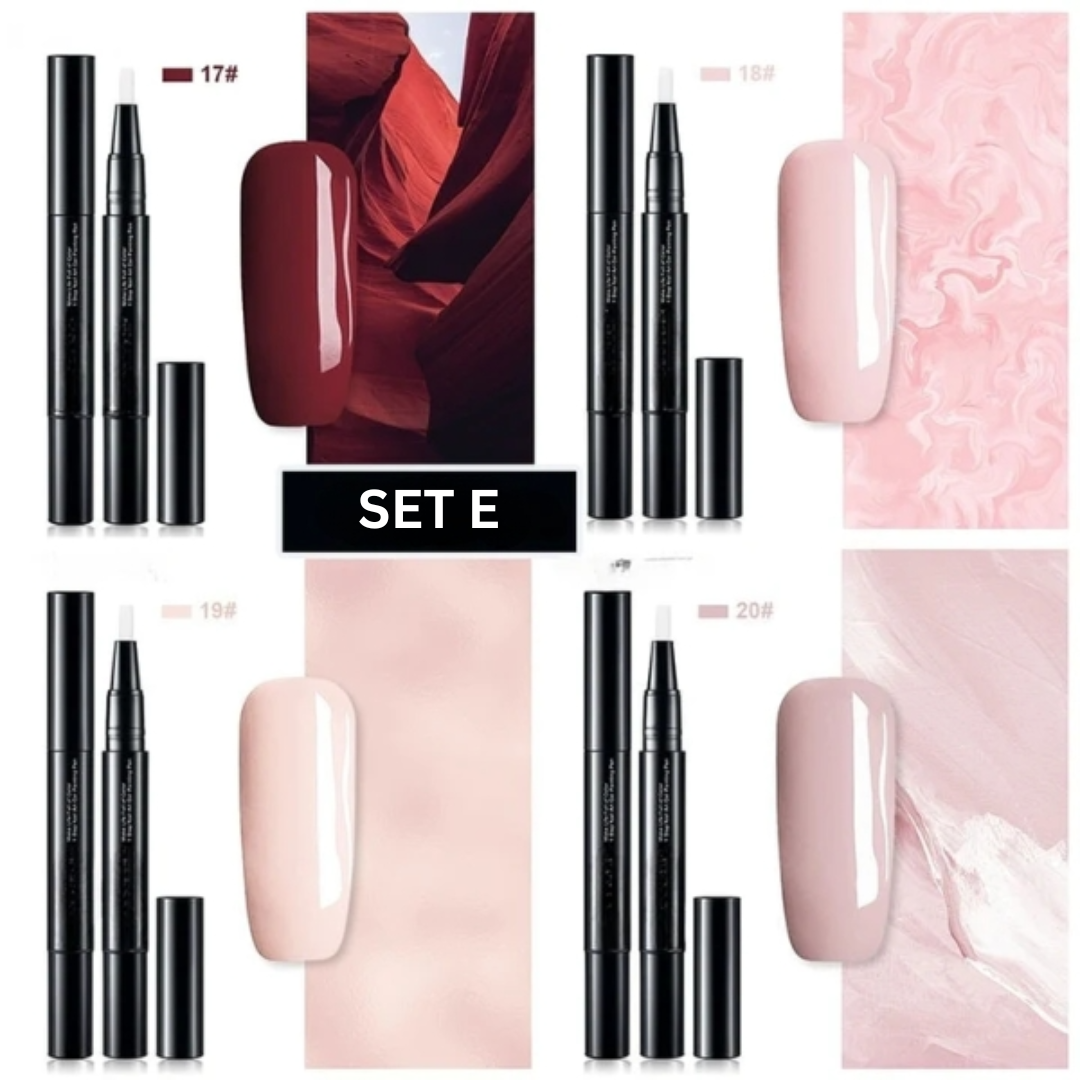 Nail Art Pen Set Precision Tip Quick-Drying Gel