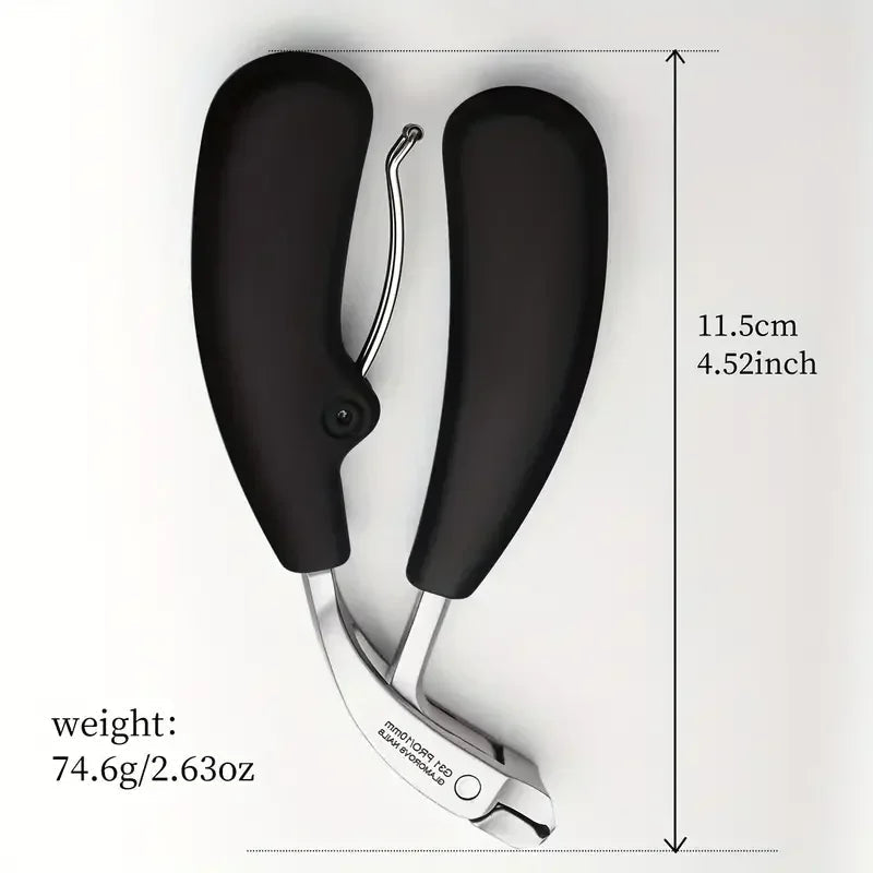 Nail Clipper Anti-Splash Guard Curved Stainless Steel