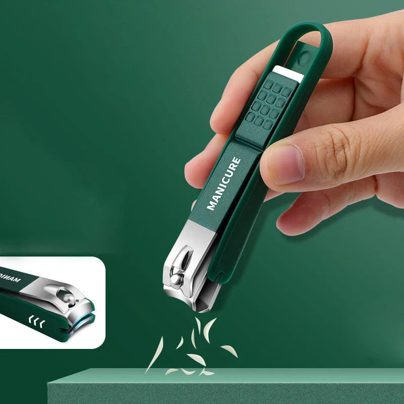 Nail Clipper Set Anti-Splash Stainless Steel Non-Slip Four-Piece