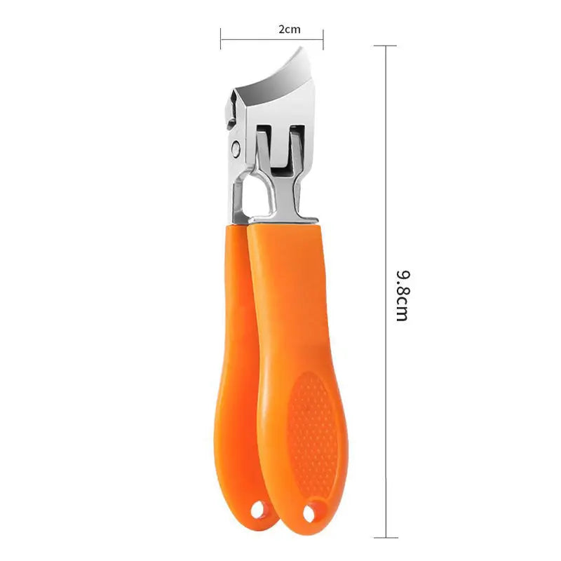 Nail Clipper Stainless Steel Wide Grip Splash Guard